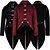 billige Toppe-Punk &amp; Gotisk Middelalderkostumer Steampunk Jakke Maskerade Vampyr Pestlæge Udklædning Herre Royal Steampunk Karneval Maskerade Fest Voksne Frakke