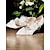 cheap Formal-White Lace Wedding Shoes with Floral Embellishments, Pointed Toe, Elegant High Heel Design, Perfect for Bridal and Formal Occasions