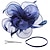 levne Fascinátory-fascinátory klobouky pro ženy kentucky derby čepice na čajový dýchánek svatební síťované stuhy koktejl efektní květina peří klip fascinator