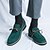 billiga Halvformell-blå loafers för män - mocka konstläder med tofsdetaljer, snygga och bekväma slip-on skor för män, perfekta för vardag, kontor och vardag.