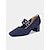 baratos Block Heels-scarpin mary jane fly-knit respirável com detalhe de fivela dupla e salto grosso, estilo elegante para mulheres, ideal para trabalho, eventos e ocasiões formais