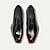 billige Premium læder loafers-slip-on loafers i sort okskind til mænd med kontrast orange accent, formel stil til forretning og særlige begivenheder