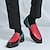 abordables Semi-formel-chaussures à enfiler en similicuir haut de gamme pour hommes avec un design audacieux en blocs de couleurs - des chaussures confortables et élégantes pour les occasions décontractées et formelles