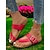 baratos Sandálias Casuais-chinelos de tiras cruzadas com fivela grande, sandálias confortáveis e estilosas para mulheres, perfeitas para o verão, praia e passeios casuais