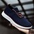 levne Pohodlné tenisky-pánské námořnické modré úpletové tenisky se šněrovacím designem a polstrovanou podrážkou pro pohodlné každodenní nošení