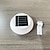 baratos Luzes de rua-1pc ao ar livre solar parede lâmpada beirados lâmpada ip44 à prova dwaterproof água sulco lâmpada cerca escada pátio jardim varanda iluminação