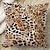 cheap Animal Style-Leopard Pattern Decorative Toss Pillows Cover 1PC Soft Square Couch Cushion Case Pillowcase for Bedroom Livingroom Sofa Chair