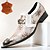 cheap Premium Leather Loafers-Men's Premium Cowhide Leather Loafers with Gold Tip Sequined Floral Design and Crystal Buckle Detail–Luxury Slip-On Shoes for Special Occasions and Evening Wear