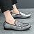 abordables Semi-formel-Mocassins de créateur pour hommes avec double boucle, tige en maille texturée, chaussures décontractées élégantes pour le travail et les occasions spéciales