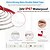 abordables Bandes lumineuses étanches-Bande lumineuse LED d&#039;extérieur étanche IP67 3-12 mètres 3000k lumière chaude DC24V dimmable bande LED en silicone éclairage haute densité 120led 8w/m adapté à la décoration extérieure de piscine de