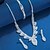 preiswerte Schmucksets-Brautschmuck-Sets 1 Aleación 1 Armreif Ohrringe Halsketten Damen Stilvoll Luxus Niedlich Kostbar Freude Geometrische Form Schmuck-Set Für Party Geschenk