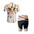 preiswerte Herrenbekleidungs-Sets-Herren Radtrikot mit Radhose fahrradbekleidung Kurzarm MTB Mountain Rennrad Gelb Sahne Purpur Graffiti Fahhrad Spandex Sport Graffiti Bekleidung
