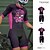 billige Klærsett for menn-Herre Sykkeljersey med shorts Kortermet Fjellsykling Veisykling Rød Fuksia Tegneserie Sykkel Spandex sport Tegneserie Klær