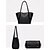 abordables Cabas et fourre-tout-sac fourre-tout en similicuir vert pour femme, design simple, décoration à boucle dorée - sac fourre-tout élégant et pratique pour le travail, le shopping et l'utilisation quotidienne noir blanc rouge