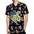 preiswerte Oberteile-Retro Vintage 1980er Hemd Aloha-Hemd Disco Geometrisch Herren Urlaub Party Pride Parade Erwachsene Hemd