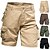 abordables Classique-Homme Bermuda Shorts cargo Shorts Short décontracté Multi-poches Uni Sans repassage Respirant Longueur Genou Quotidien Extérieur Course Sports Mode Kaki