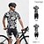 preiswerte Herrenbekleidungs-Sets-Herren Radtrikot mit Radhose fahrradbekleidung Kurzarm MTB Mountain Rennrad Königsblau Blau Dunkelblau Blumen Pflanzen Fahhrad Spandex Sport Blumen Pflanzen Bekleidung
