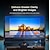 cheap Projectors-1080P Intelligent Vision Projector 1080P HD 400 ANSI Brightness for Android 11.0 Dual WIFI Bands 180 Rotatable for Home Theater and Outdoor Use