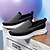 abordables Baskets-baskets de sport à enfiler pour hommes, maille tricotée respirante, chaussures de course confortables avec semelle blanche, chaussures de sport décontractées pour l&#039;extérieur et l&#039;utilisation quotidienne