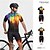 abordables Ensembles de vêtements pour hommes-Homme Maillot et Cuissard Velo Cyclisme Manche Courte VTT Vélo tout terrain Vélo Route Noir Jaune Rose Claire Dégradé Vélo Spandex Des sports Dégradé Vêtement Tenue
