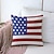 billige 250-års jubilæum-Amerikansk flag retro dekorative kastpuder cover 1PC blødt kvadratisk sofa pude tilfælde pudevår soveværelse stue sofa stol 4. juli uafhængighedsdag