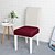 abordables Funda de silla-Fundas de asiento impermeables para sillas de comedor Fundas de asiento de silla de cuero sintético Sin fundas traseras Protector de silla extraíble y lavable