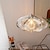 economico Luci Isola cucina-moderno eclettico pesce filo di seta avvolgimento struttura in acciaio inox ovale lampada a sospensione 1 luce per soggiorno 110-240v