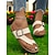 baratos Sandálias Casuais-chinelos de tiras cruzadas com fivela grande, sandálias confortáveis e estilosas para mulheres, perfeitas para o verão, praia e passeios casuais