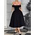 voordelige Jurken-Retro vintage Jaren &#039;50 Middag Jurken Flare Jurk Schouderafhangend Effen Kleur A-lijn Dames Maskerade Bruiloft Vakantie Teaparty Volwassenen Kleding