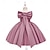 preiswerte Partykleider-kinderkleidung Mädchen Party Kleid Feste Farbe Ärmellos Besondere Anlässe Prinzessin Polyester abendkleider Sommer Frühling 3-10 Jahre Mehrfarbig Weiß Champagner