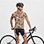 billiga Klädsatser för män-Herr Cykeltröja med shorts Kortärmad Bergscykling Vägcykling Gul Brun Khaki grön Hund Cykel Elastan sporter Hund Kläder