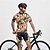 billiga Klädsatser för män-Herr Cykeltröja med shorts Kortärmad Bergscykling Vägcykling Gul Brun Khaki grön Hund Cykel Elastan sporter Hund Kläder