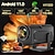 cheap Projectors-1080P Intelligent Vision Projector 1080P HD 400 ANSI Brightness for Android 11.0 Dual WIFI Bands 180 Rotatable for Home Theater and Outdoor Use