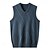 preiswerte Herren Elite Pullover &amp; Cardigans-Herren Pullunder Weste Stricken V-Ausschnitt Streifen Reaktiver Druck V Ausschnitt Strickware Elegant Schule Leistung Bekleidung Frühling Herbst Schwarz Königliches Blau S M L
