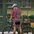 billige Klærsett for menn-Herre Sykkeljersey med shorts Kortermet Fjellsykling Veisykling Sommer Vår Høst Burgunder Blå Lilla Geometrisk Gradert Sykkel Forside Glidelås Svettereduserende Bekvem Pustende Spandex sport Klær