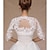 economico Stole da matrimonio-giacche da sposa in pizzo da donna, bolero, scialle, formale, festa, ballo di fine anno, mantello da sera per sposa, damigella d'onore, coprispalle