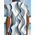 billige Geometrisk mønster-Herre 3D Print Geometrisk Linje Skjorte Skjorte med knapper Kortermet Fashion Casual Feriereise Ferie Strand Klær Sommer Høst Aftæpning 3D-utskrift krage skjorter Front One Lomme Blå Lilla Grønn
