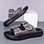 voordelige Casual sandalen-Bruine herensandalen van imitatieleer met twee gespen, comfortabel voetbed en duurzame zool – verstelbare instapschoenen voor de zomer voor casual en outdoor gebruik
