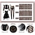 baratos Conjuntos-Retro Vintage Anos 80 chique Vestidos Traje Cosplay Roupa Estrela pop Roqueiro Mulheres Baile de Máscaras Festa Parada do Orgulho Mês do Orgulho Adulto 1 Par de Brincos Blusa Vestido