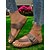 baratos Sandálias Casuais-chinelos de tiras cruzadas com fivela grande, sandálias confortáveis e estilosas para mulheres, perfeitas para o verão, praia e passeios casuais