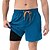 economico boxer da bagno da uomo-Per uomo Boxer da mare Pantaloncini da mare Boxer da surf Pantaloni A cordoncino Con tasche Nuoto Surf Spiaggia Sport acquatici Tinta unita Estate Primavera