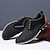 cheap Casual Lace-Up Shoes-Men's Casual Oxford Shoes, Blue and Black Lace-Up Dress Sneakers with Suede Accents, Stylish Footwear for Business, Weddings and Everyday Wear