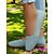 ieftine Pantofi Joși de Damă-pantofi de damă din tricot albastru deschis – pantofi cu vârf pătrat, respirabili, cu branț căptușit, pentru ținute de lucru și casual