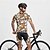 billiga Klädsatser för män-Herr Cykeltröja med shorts Kortärmad Bergscykling Vägcykling Gul Brun Khaki grön Hund Cykel Elastan sporter Hund Kläder