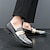 preiswerte Halbformell-Schwarze Lack-Loafer für Herren mit Nietendetail und goldenem Riemen, modische Freizeitschuhe für Partys und besondere Anlässe