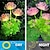 abordables Éclairage paysager-Lot de 2 lampes d&#039;extérieur à énergie solaire pour champ de fleurs en bord de mer, lampe de décoration pour cour, jardin, chemin, pelouse, festival de printemps, festival d&#039;été, mariage, atmosphère