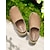 abordables Sandalias Cómodas-Sandalias casuales con tira trasera para mujer: zapatos de punta cerrada con diseño recortado, cómodos para usar a diario y para ocasiones de primavera/verano.