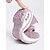 voordelige Damessneakers-Flyknit mesh slip-on sneakers voor dames – comfortabele sportschoenen met klittenbandsluiting en luchtkussenzool voor wandelen en dagelijks gebruik