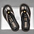 cheap Vacation Sandals-Men's Slippers &amp; Flip-Flops Split Leather Breathable Comfortable Slip Resistant Loafer Black Khaki Beige