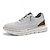 abordables Baskets-baskets à lacets en tricot respirant pour hommes – chaussures de course décontractées légères avec semelle coussinée pour la marche et le quotidien